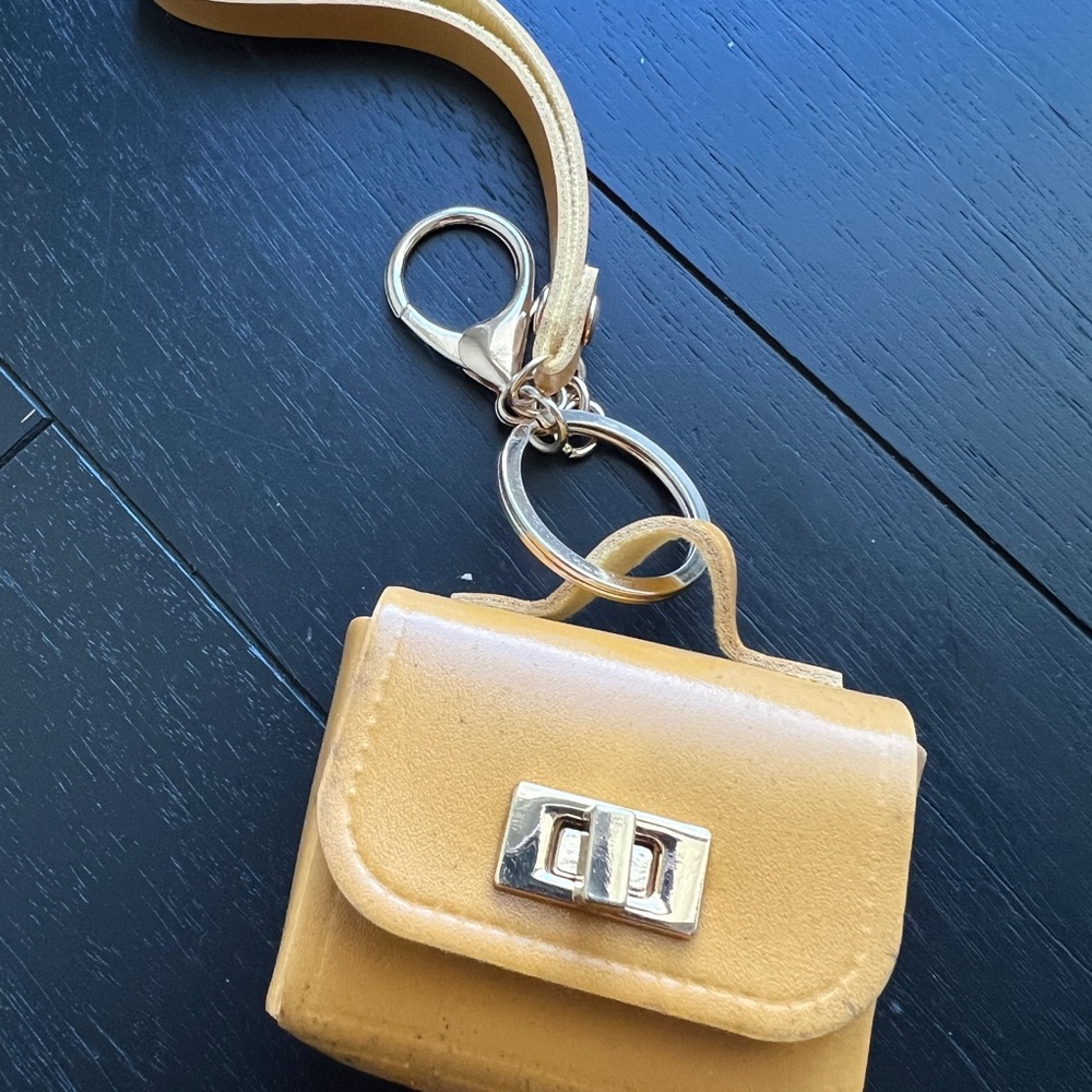 Yellow Mini Purse Bag Charm Key Chain